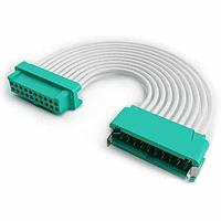 Harwin G125-MC11205L0-0300F ການປະກອບສາຍສະເພາະຮູບສະເຕີງ Gecko Cable Assembly, ຜູ້ຊາຍ-ຜູ້ຍິງ (ຜູ້ຍິງ-ຜູ້ຊາຍ), ບໍ່ມີການລັດ, ສາຍ 26 AWG ສີຂາວ, ຍາວ 300mm, 6+6 ຕິດຕໍ່