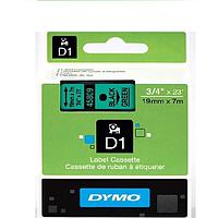 DYMO 63020718 D1 tape ສີດໍາ/ສີຂຽວ (19mm x 7m)