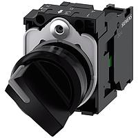 SIEMENS 3SU11002BF101BA0 ສະລັບຄວບຄຸມ SELECTOR SWITCH. O-I. ສີດຳ