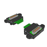 Samtec HQDP-020-06.00-TTL-TTL-5-B ສາຍສະແກນ Twinax Ribbon 0.50 mm Q Pairs(R) Twinax Cable Assemblies