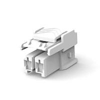 AMP Connectors - TE Connectivity 1-1971773-2 ກອງສາຍໄຟ 1 x 2 PBT-A Plug Hsg