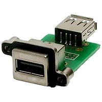 Amphenol Commercial Products MUSB-A311-30 ຕົວເຊື່ອມ USB Type A USB RECPT ON PCB RA IP67 TYPE A USB TERM