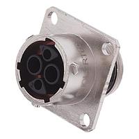 Amphenol SINE Systems RT00122SNH ຕົວເຊື່ອມຕໍ່ Receptacle, ຂອງຝາກຮອບສີ່ແຂວງ, 4 (2+2) ຕຳແໜ່ງ, ຜູ້ຍິງ, ຂະໜາດ Shell 12