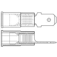 Molex 19025-0004 ຕາບ MALE 18-22 AWG