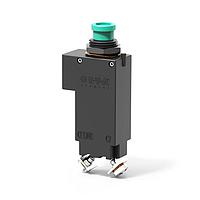 E-T-A Circuit Breakers 9510-M213-P1F0-Z0R2R1-1A Circuit Breakers Single pole, miniaturised aircraft simulator switch with extremely fast magnetic trip time. Blade, screw and wire wrap terminals. Aircraft style threadneck and push/pull button with white trip indicator ring. Current rating marked on