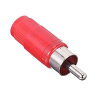 Kobiconn 174-0051-E ຕົວເຊື່ອມ RCA Phono ດ້ວຍມືຈອກແດງ