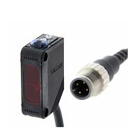 OMRON E3Z-L61 ເຊັນເຊີ Photoelectric ຂະໜາດກະທັດຮັດ (60 - 90 mm, NPN, M12 pigtail)