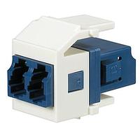 Panduit NKHFDBLCZEI ເຄື່ອງສາຍ Ethernet / ເຄື່ອງສາຍເຄືອກຂ່າຍ NK Keyed Duplex LC Adapt Module (F