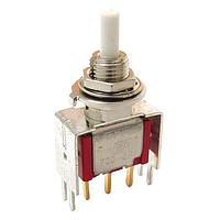 E-Switch 700CSP7B60M1REH ປຸ່ມກົດສະຫນອງມາດຕະຖານ, SPDT, ປິດ-ປິດ, ຕິດບົດແຜ່ນ, ດ້ານຫຼັງ, ສີຂາວ