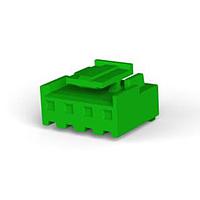 AMP Connectors - TE Connectivity 6-1123722-4 ປຸກຮາງກາງ 4P 3.96 EP PLUG HSG (ສີຂຽວ)