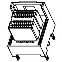 EDAC 901-036-629-002 Mini SAS Mini SAS HD ພາຍໃນ Vert SMT F, 36 Conts