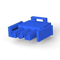 AMP Connectors - TE Connectivity 1-350766-6 ຕໍ່ຕົວແບບ Pin & Socket Connectors 03P UMNL V0 PLUG HSG ສີຟ້າ