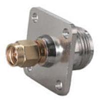 HUBER+SUHNER 39_SMA-N-50-1/1--_NE ຕົວແປ RF - ລະຫວ່າງຊຸດ SMA ປລັກ (ຜູ້ຊາຍ) ເຖິງ N ຈໍ (ຜູ້ຍິງ) ຟແລງ