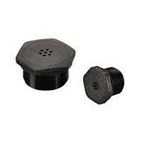 Heyco 3552B ຝາລົດລົມມີເກັບສາຍ Threaded Vent Plug TVP NPT 3/8 ສີດຳ BLACK ບໍ່ມີກອງກັນຝຸ່ນ NO FILTER