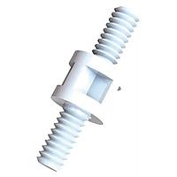 Essentra Components CBS-TMM-4-01 ການສະຫຼຸບທີ່ມີເກັບສາຍ, ຜູ້ຊາຍ-ຜູ້ຊາຍ CB Spt, Thrd ML/ML, ທຳມະຊາດ, 1/4 ຢູ່ Spc