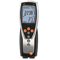 TESTO 735-2 ເຄື່ອງມືວັດແທກອຸນຫະພູມ 3 ຊ່ອງ