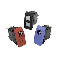 Carling Technologies VDD11N0B-00000-000 ປຸ່ມສະຫນອງ Contura Sealed Rocker Switch VDD11N0B00000000