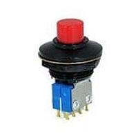 OTTO P4-137122 ອຸປະກອນຊ່ວຍເຫຼືອ Actuator Momentary Wire Wrap 4PDT 12 Term ສີດຳ