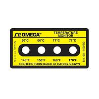 OMEGA 4A-A-140 Non-Reversible, Four point Horizontal Temperature Label (170 °F)