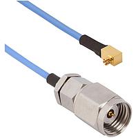 Amphenol SV Microwave 7016-0072 ການປະກອບສາຍ RF 2.4mm M ເຖິງ SMPS F RA 0.047 ສາຍ 6in