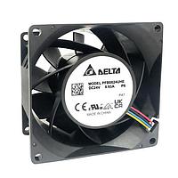 Delta Electronics, Inc. PFB0824UHEP6 ພັງລົມ Axial DC Axial, 80x80x38mm, 24VDC, 96.789CFM, 16.32W, 57.9dBA, Tach/PWM, IP68