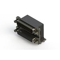 EDAC 663-025-664-046 ຕູ້ສະຫນອງ Dual Port D-Sub ມຸມຂວາ ຕູ້ສະຫນອງ Dual Port D-Sub