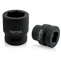 TOPTUL KABA3263 1" DR. 6PT Flank sockets ຜົນກະທົບ (1" Dr. x 63mm L=85mm)