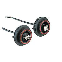 Bulgin PX0849/B ຕົວເຊື່ອມ USB Type B PANEL MT USB B TYPE