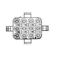 AMP Connectors - TE Connectivity 1-163032-0 ປິນ & ຊໍເກດຄອນເນັກເຕີຣ໌ PLUG 12P MATE-N-LOK FREE
