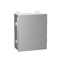 Hammond Manufacturing 1414N4SSC4 ກ່ອງຕໍ່ສາຍ NEMA 4 ຜະລິດຈາກເຫຼັ້ງເຫຼືອງອ່ອນ ປົກຄຸມທີ່ຖືກຍົກອອກ 6 x 4 x 4"