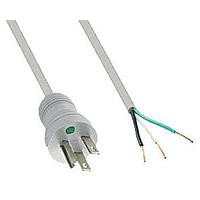 Qualtek Electronics 242003-06 ສາຍພະລັງງານ AC ລະດັບໂຮງໝໍ 10'0" 3 X 18 ສີເທົາ