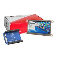 4D Systems gen4-4DCAPE-43T ຈໍສະແດງຈຸດຕໍ່ຕ້ານ 4.3", 480x272 ພິກເຊວ, LCD Cape ສໍາລັບ BeagleBone Black ມີຈໍສະແດງສະແຕັດຕິດຕັ້ງປະເພດ Resistive Touch Screen ແລະ gen4-4DCAPE-ADAPTOR