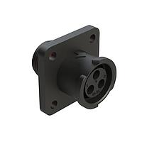 Amphenol SINE Systems FLS010N3S03-PM ຕົວເຊື່ອມ 3 POS SQUARE FLANGE RECEPT