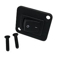 Switchcraft EHRRSLBPKG ສະລິດສະລອງ Rocker CURVED ROCKER SWITCH I/O DPDT ສີດຳ