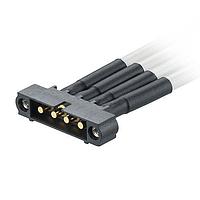 Harwin M80-MCPM5M1-04-0150L ການປະກອບສາຍສະເພາະ 1X4 ພະລັງງານຜູ້ຊາຍ SNGL 10 AWG