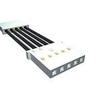 Samtec SMSS-15-24C-L-28.00-S-K ການປະກອບສາຍສະແດງຮູບສັກສະຕິກ .100" Mini Mate Universal Single Row Discrete Wire Cable Assembly, Socket