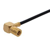 HUBER+SUHNER 16_SMB-50-2-40/111_NH ຕົວເຊື່ອມ SMB ປະເພດມຸມຂວາ ປຸກສາຍ (ຜູ້)