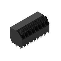 Wurth Elektronik 691410120008 ບລັອກຂໍ້ຕໍ່ຄົງທີ່ WR-TBL 3.5mm pitch Monoblock THT ສີດຳ 45 ອົງສາ ຂາຍສາຍສອງຂາຍ ບໍ່ມີການສອດດ້ວຍກຸ້ມ ການກົດເຂົ້າ 8P