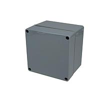 Bud Industries PN-1337-DG ກະເປົາກົງກັບໄຟຟ້າ IP65 NEMA 4X ສີເທົາມືດ (4.7 X 4.7 X 3.5 ນິ້ວ)