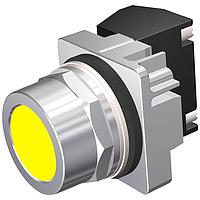 SIEMENS 52PM8A4K ປຸ່ມກົດປຸ່ມກົດພັດ, MOM, YLW, FLUSH, 2POS, 1NO