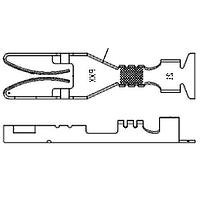 Aptiv 12010533-L ຂໍ້ຕໍ່ TERM PRT CRCT EDGBD STD FEM