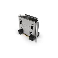 GCT (Global Connector Technology) USB3180-30-C ຂໍ້ມູນການເຊື່ອມ Micro USB Type B Micro B Skt Vert SMT 30u" 4x1.7mm stake MF L In Peg T&R+cap