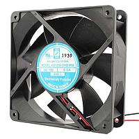 Orion Fans OD1238-24MBIP68 ພັງລົມ DC Axial, 120x120x25mm, 24VDC, 115CFM, 8W, 0.34A, 41dBA, Ball, Wire, IP68