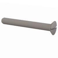 Essentra Components 50M030050L025 ສະກຣູຫຼັກສະກຸນມີລູກສອນຊ່ອງ 90 Slotted CSK Screw, M3 X .5 Thread, 25mm Lg
