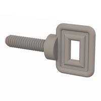 Essentra Components 0125020FHWS100 ກຸມນິ້ວ ກຸມປີ້ງ, ຫົວແບບແກ້ວ, ການດັບກະດູກ 1/4-20