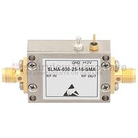 Fairview SLNA-030-25-16-SMA 1.6 dB NF Low Noise Amplifier Operating From 20 MHz to 3 GHz with 25 dB Gain, 13 dBm P1dB and SMA