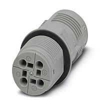 PHOENIX CONTACT 1424011 ຕົວເຊື່ອມມາດຕະຖານວົງກົມ QPD W4X2,5 M25 DT GY