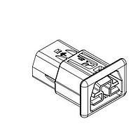 Anderson Power Products 2002G5-BK ກອງປົງ STD RCPT 2.0MM PANEL BULK