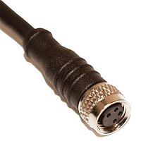 Mueller C84C02M001 ເສັ້ນສາຍອາເຊນເຊີ / ເສັ້ນສາຍອັກຕູເວີ M8 Cordset, 4-Position Female Straight to Open End, 24 AWG, 1M