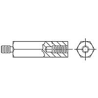 Keystone Electronics NC145004SS ຮອກຈັກສກຣູ 3/16 ຮອກຈັກສກຣູ